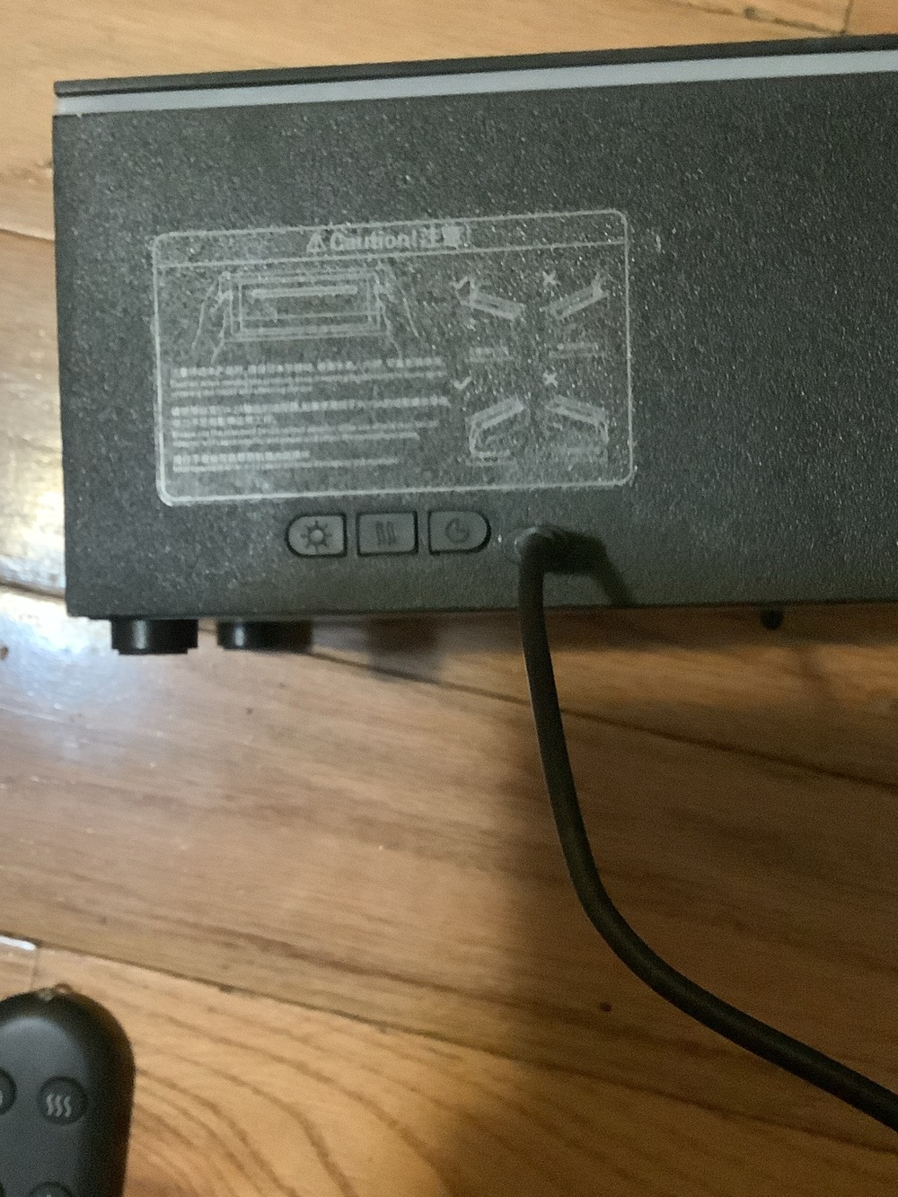 Electric Fireplace Insert with Remote - Black - Picture 3 of 5